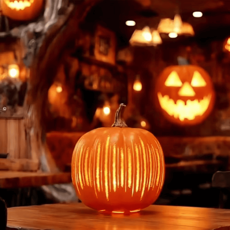 Calabazas de Cristal Iluminadas Starry Night – Encanto y Sofisticación en tu Decoración