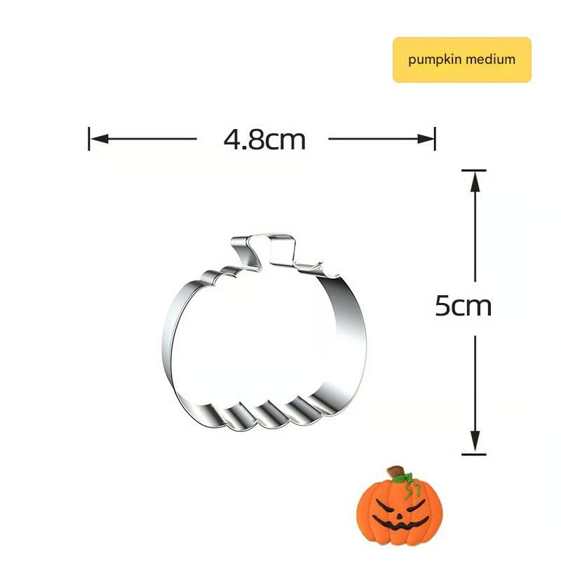 Moldes de Calabaza y Galleta Halloween – Set 7 Piezas Inox