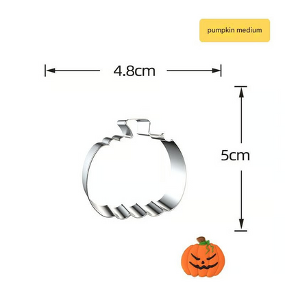 Moldes de Calabaza y Galleta Halloween – Set 7 Piezas Inox