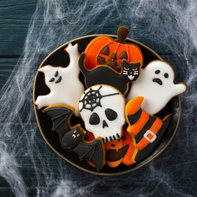 Moldes de Calabaza y Galleta Halloween – Set 7 Piezas Inox
