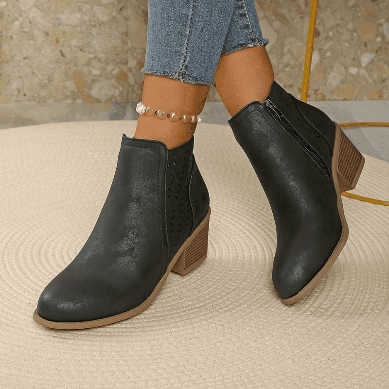 Bota Ortopédica de Cuero para Mujer – Alivio en Cada Paso